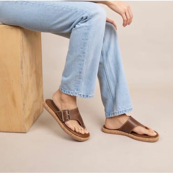 Kelsi Dagger New Brown Anthropologie Sandals size 9 Bohemian Soft Cork Bottoms - Picture 8 of 8